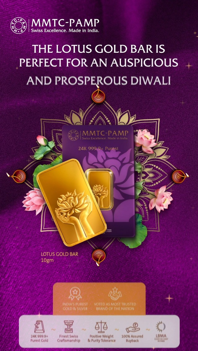 24K 999.9+ Purest Lotus Gold Bar